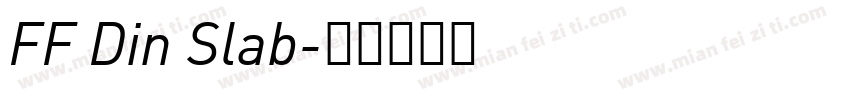 FF Din Slab字体转换